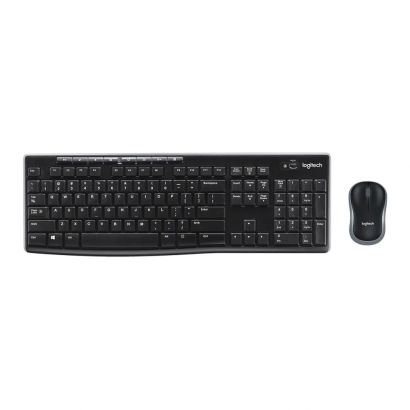 Kit de teclado y mouse inalámbrico Silencioso MK295, Color Negro, conexión usb.